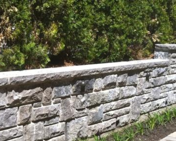 "St-Marc" stone wall - "St-Marc" stone wall in Westmount